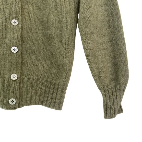 Vintage 1950s Womens  “Shetlander” Hand-Frame Knitted Shetland Wool Cardigan S - Picture 4 of 6